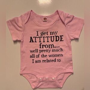 Pink Graphic Baby Onesie